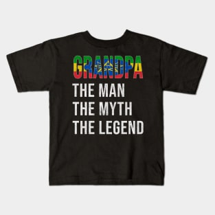 Grand Father Ethiopian Grandpa The Man The Myth The Legend - Gift for Ethiopian Dad With Roots From  Ethiopia Kids T-Shirt